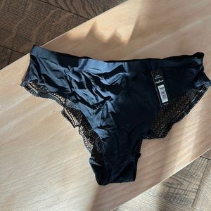 3/$11 NWT Black lace bootaybag underwear